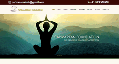 Desktop Screenshot of parivartanfoundation.com